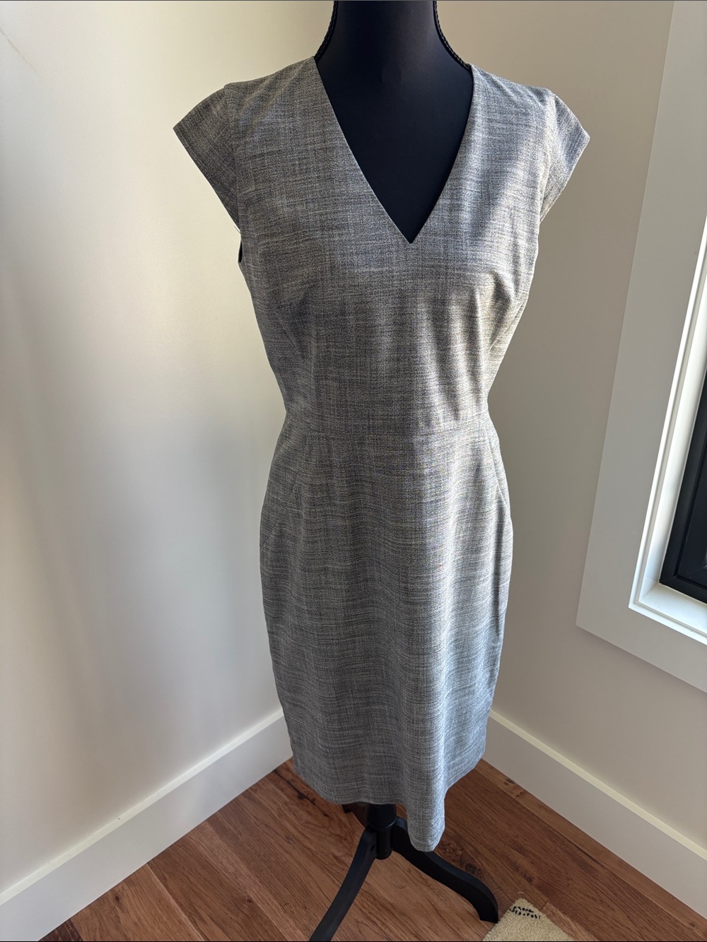 Ann Taylor Factory V-Neck Sheath Midi Dress